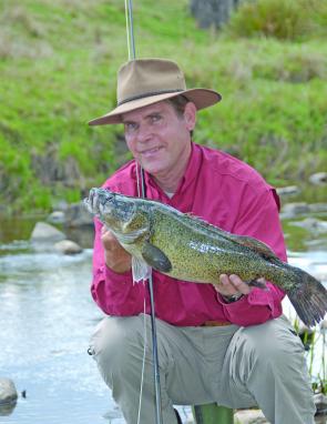 The author with a fat New England cod taken on a 9 weight G.Loomis Native Run fly rod and size 4/0 Deceiver. 
